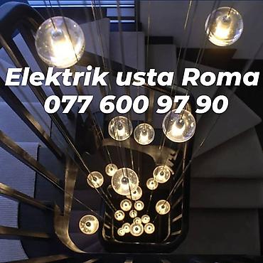 elektrik ustası: Elektrik usta Roma təmir və yenidən qurma luştur çilçıraq spor rozetka — 1