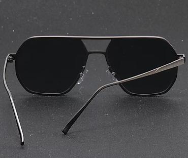 Metall çərçivəli kişi gün eynəyi - Forma: çoxbucaqlı (aviator
