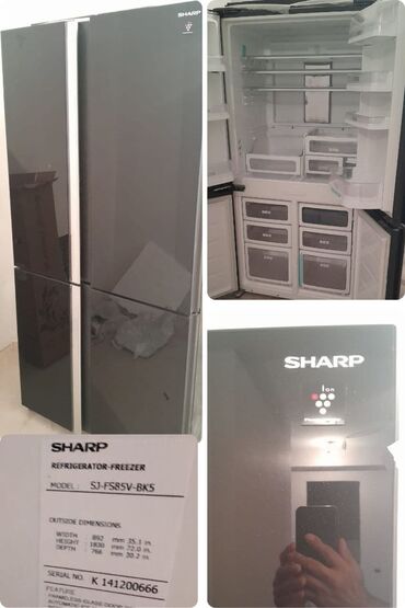 Çaydanlar: Sharp 4qapılı soyuducu, əla vəziyyətdədir, az istifadə olunub. 850azn