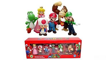 uşağ oyuncaqları: "Super Mario" oyuncaq dəstiSuper Mario dəsti 6 ədədli oyuncaq — 1