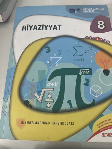 az tarixi 7 ci sinif metodik vesait: Riyaziyyat 8 ci sinif 2023 bir sehifesi bele yazilmayib