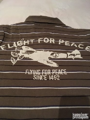 Majice: Zara muška polo majca, L veličina, svetlije braon boje sa belim na lalafo.rs — 11 Majice: Zara muška polo majca, L veličina, svetlije braon boje sa belim — 11