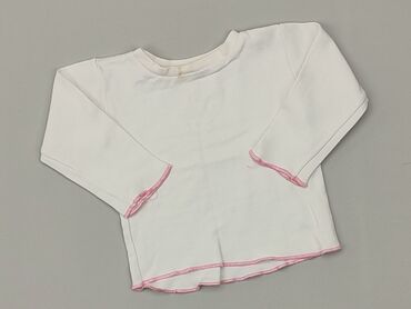 elegancka biała bluzka krótki rękaw: Bluzka, 0-3 m, stan - Dobry