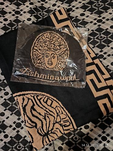 Qadın geyimləri: İsti qış dəsti – şərf və papaq - Model: PashminaWool - Tərkib — 2