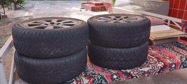 шины разноширокие: Колеса в сборе 215 / 60 / R 16, Всесезонная, Б/у, Пара, отверстий - 5