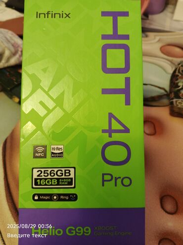 infinix gt 10 pro qiymeti irşad: Infinix Hot 40, 256 GB, rəng - Yaşıl