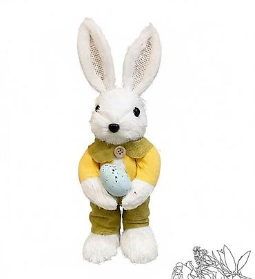 Figure: Dekorativni zeka figure – par - Materijal: prirodna vlakna/rašćka — 14