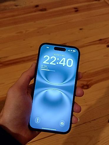 iphone 12 pro max islənmis: IPhone 16, 128 GB, Qara, Zəmanət, Face ID, Sənədlərlə — 3