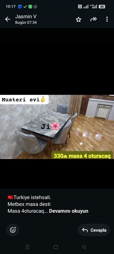 журнальный столик на колесиках: 🇹🇷Turkiye istehsali. Metbex masa desti Masa 4oturacaq Masa 80*130