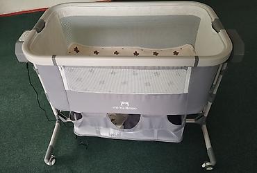 soft shell: Детская колыбель-люлька INING BABY, с электронным блоком укачивания и — 4