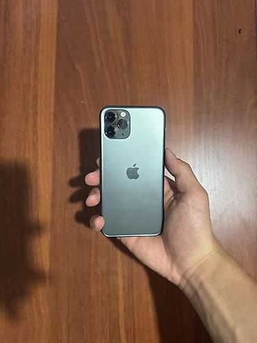 Техника и электроника: IPhone 11 Pro, Б/у, 256 ГБ, Matte Midnight Green, 72 % — 1