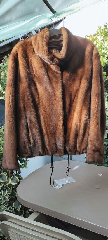 original jakna: With lining, Mink, color - Brown