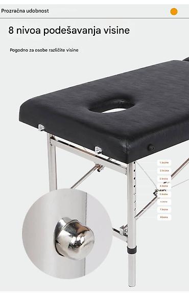 Medicinski nameštaj: Preklopni profesionalni masažni sto – metalna konstrukcija Ključne — 2