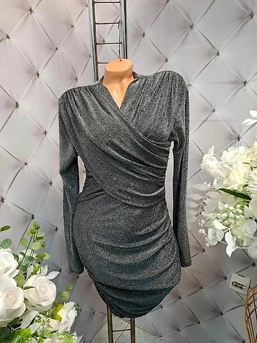 Haljine: Elegantne ženske haljine – večernji modeli sa dugim rukavima - — 8