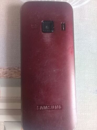 Mobil telefon və aksesuarlar: Samsung E850, rəng - Qırmızı, Düyməli, İki sim kartlı