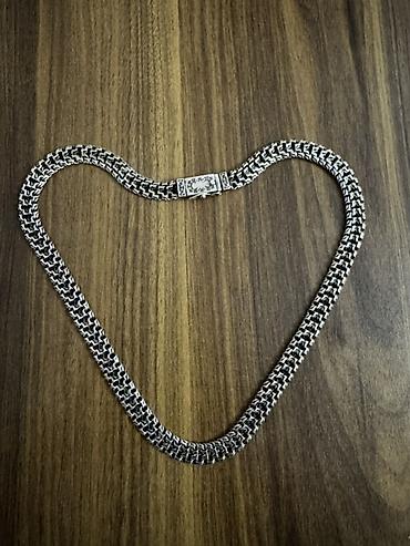 gumuş kolye: Boyunbağı, Gümüş, 75 g — 1