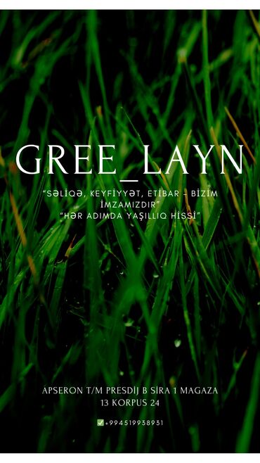 Süni güllər: Süni qazon, kovralit, dekor — Green_Layn 🌱 Süni qazon – Təbii görünüş — 8