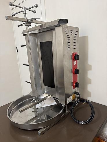 donər bıcağı: Elektrikli dönər/kebab bişiricisi – paslanmayan poladdan - Şaquli şiş — 1