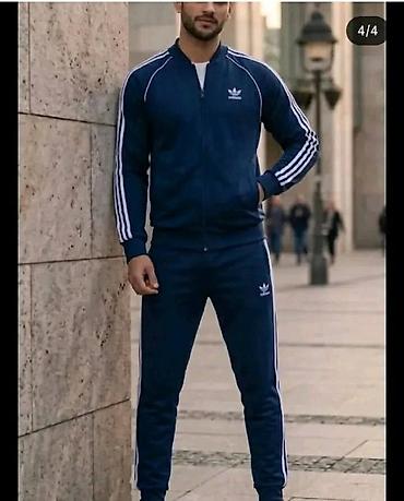 adidas pamucne trenerke: Muški komplet trenerke – gornji deo i donji deo - Model: klasična — 5