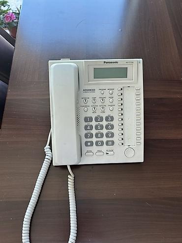 ağ evdəki telefon: Panasonic KX-T7735X masaüstü ofis telefonu - Advanced Hybrid System — 1
