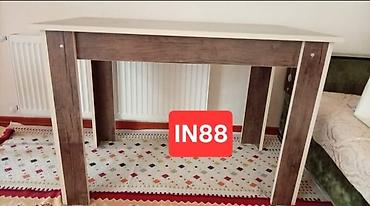 Masalar: Masa satılır – 65 AZN. Ölçü: 1,10 m x 0,65 m. - Üst səth açıq rəngdə — 1