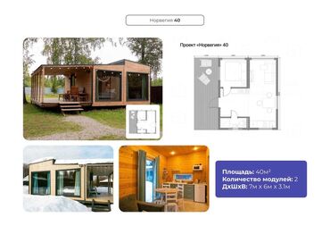переносной дом: Модульные дома «Норвегия 40», «Модерн 60», «Модерн 40» и «Скандинавия