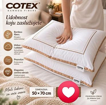 🤍 COTEX BAMBOO FIBERS – PREMIUM JASTUK SA BAMBUSOVIM VLAKNIMA