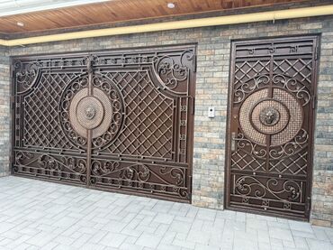 Qapıların quraşdırılması, montajı: 🎯 Avtomatik Dəmir və Jalüz darvazaların sifarişi 📌 Münasib qiymətə — 8