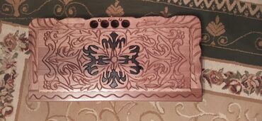 Nərdlər: Əl işı ağac oyma şahmat-nərd dəsti - Material: təbii ağac (tam ağac — 3