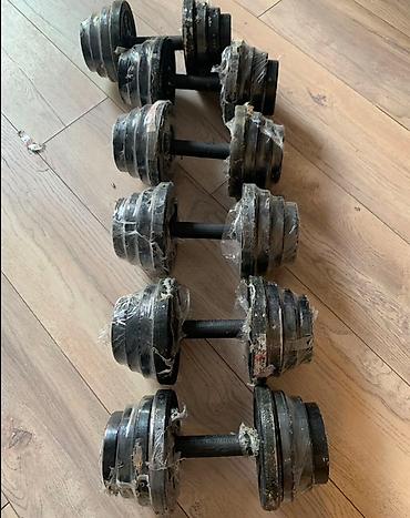 Гантели: Предлагаются металлические гантели, предназначенные для силовых — 4