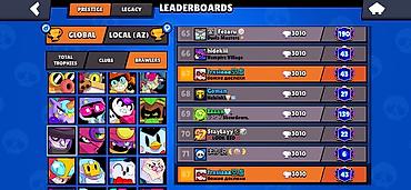 pc disk: Brawl stars oyun hesabi Azerbaycanda mortis N1 - 3010 kupa Dunyada — 9