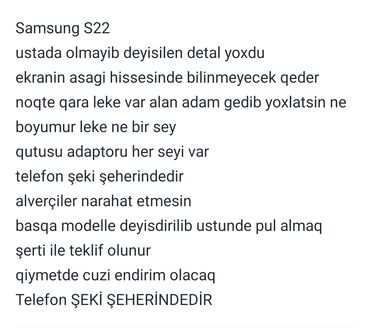 Samsung: Samsung Galaxy S22, 128 GB, rəng - Yaşıl, Barmaq izi, Simsiz şarj, İki sim kartlı