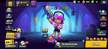 deri pencekler: Brawl Stars hesabı - Kupa: 18 411 - Döyüşçülər: 47/95 - XP: 26