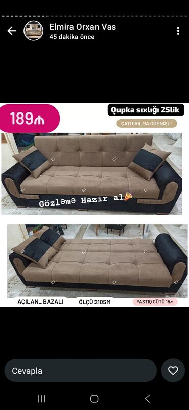 Divanlar: Di̇van-kravat, Açılan, Bazalı, Pulsuz çatdırılma — 3