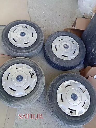 islenmis teker satisi: Ford Transit tranzit R 15C diski-təkər-kalpak. 4 təkər 4 diski 4 — 1