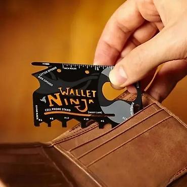 Ostali ručni alati: Wallet Ninja – multifunkcionalni alat u formi kartice za novčanik. - — 1