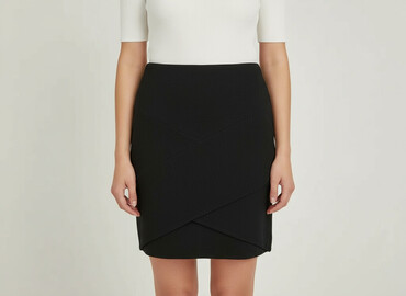 spódnice plisowane czarne mini: Bershka, Спідниця жіноча, розмір M