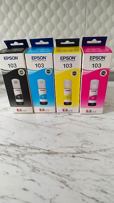 g29 driving force: Epson 103 orijinal kartric. Təzədir. (EcoTank/L-series) Rənglər: BK — 1