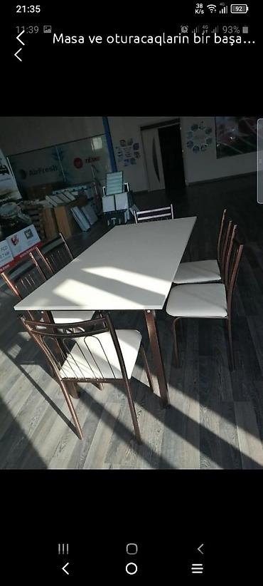 Masa və oturacaq dəstləri: Yeni, 6 stul — 3