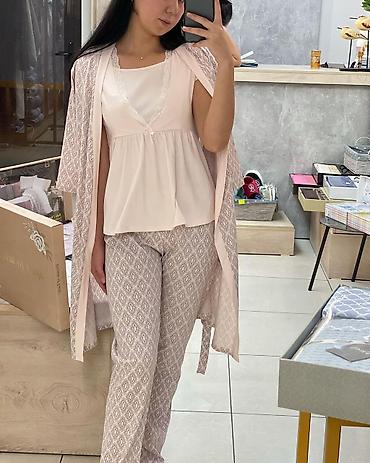 Домашние костюмы: Мужской домашний костюм, S, M, L, Новый, цвет - Айвори, Самовывоз, Платная доставка — 29