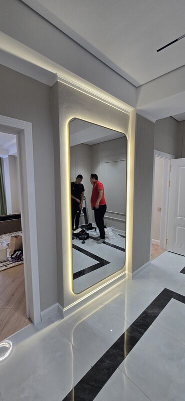 Зеркала: Зеркало на заказ от 2500 сом за м2! Производство Россия, 4мм толщина — 11