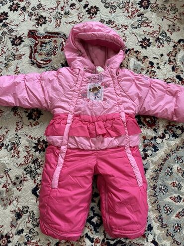 Верхняя одежда: Детские зимние куртки, размер 92. 1) Baby Go (оранжевая) - Тёплая — 9