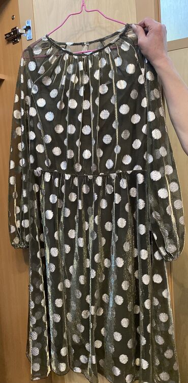 шикарное бальное платье: Вечернее платье, Короткая модель, С рукавами, L (EU 40)