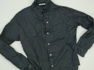 czarne bluzki z koronką plus size: Koszula Damska, L, stan - Bardzo dobry