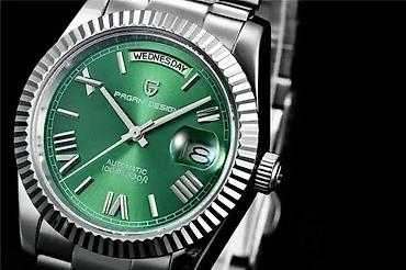 Ručni satovi: PAGANI DESIGN PD-1752 - Zelena - 36mm -Rolex Day-Date Homage Potpuno — 4