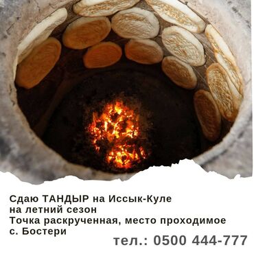 Коммерциялык кыймылсыз мүлктү ижарага берүү: Сдаю тандыр на Иссык-Куле на летний сезон тандыр на лепешки + тандыр
