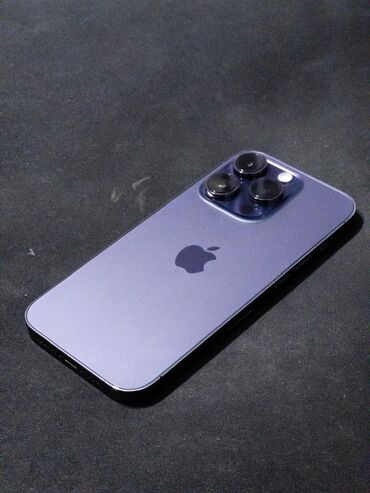 Apple iPhone: IPhone 14 Pro, Б/у, 256 ГБ, Deep Purple, Коробка, 85 %