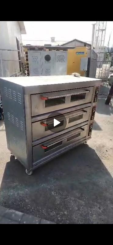 Кафелер, ресторандар үчүн: Печь для выпечки 3-уровневая (камерная), профессиональная - — 2