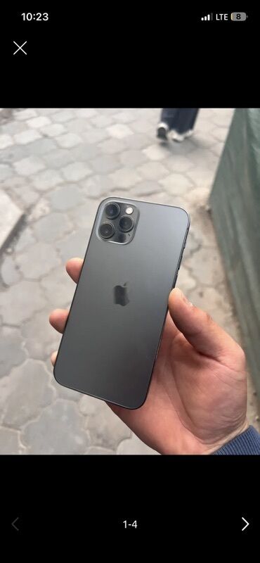купить игровой компьютер в рассрочку: IPhone 12 Pro, Б/у, 256 ГБ, Black Titanium, 80 %