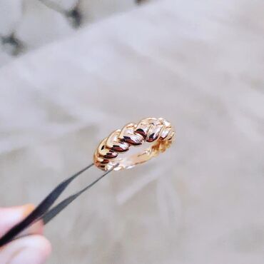 Üzüklər: Alyans, Üzük, Sarı qızıl, 585 Əyar, Qaşsız — 10